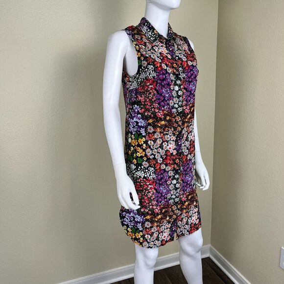 Equipment Femme Women's Size S Silk Michaela Lively Floral Tank Shirt Mini Dress - Picture 7 of 14